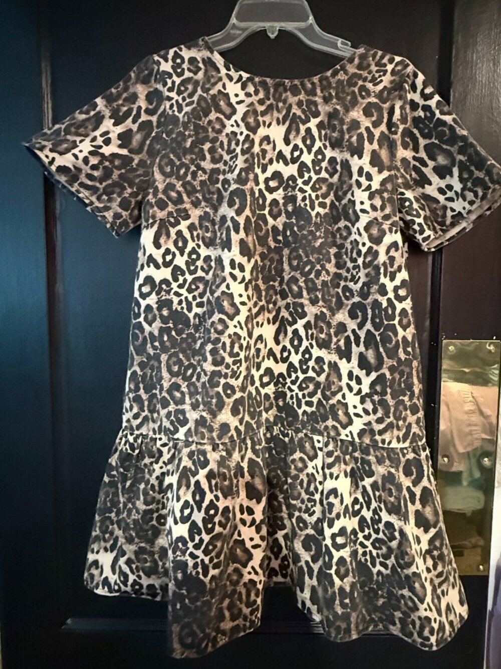 day + moon Leopard Print Tie-Back Dress - Size S - NWT
